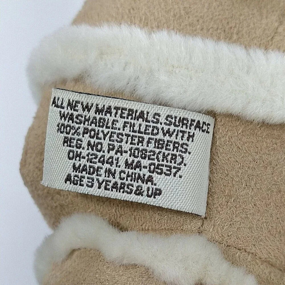 Bath and Body Works Gingerbread Teddy Bear Sitting 9" Tan Faux Suede/Fur - Picture 7 of 7